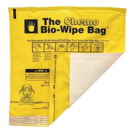 Chemo Waste Bags, 1 gal., Yellow, PK25 MPN:3LCX2