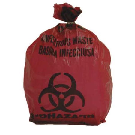 Biohazard Bag, Red, 1 gal., PK200 MPN:3UAF2