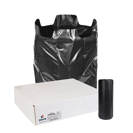 Contractor Trash Bags: 42 gal Capacity, 32-3/4 in x 47-5/8 in, 3 mil Thick, Black, 32 PK MPN:445ML0