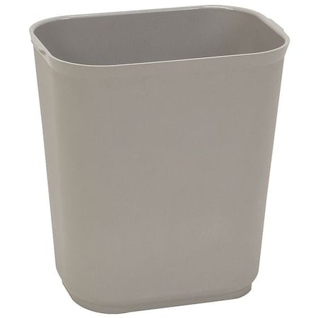 3 1/2 gal Rectangular Indoor Plastic Can, Gray, Fiberglass MPN:4PGL5
