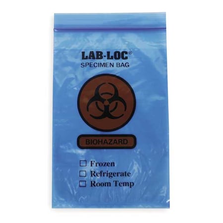 Specimen Transfer Bag, 6 In. W, PK1000 MPN:LAB20609BE