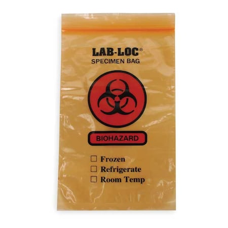 Transfer Bag, 9 in L, 6 in W, ORG, PK1000 MPN:LAB20609OE