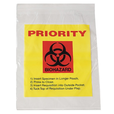 Transfer Bag, 15in L, 12 in W, CLR, PK1000 MPN:LAB21215YT