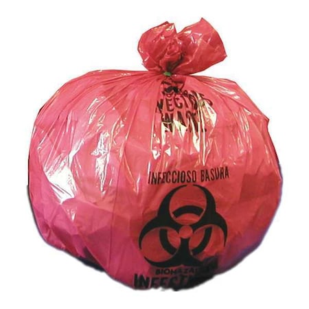 Biohazard Bags, 8 to 10 gal., Red, PK500 MPN:RIWB142700