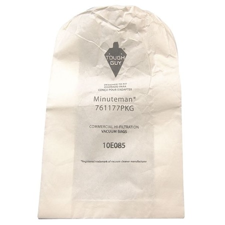 Vacuum Bag, Disposable, 10 PK MPN:10E085