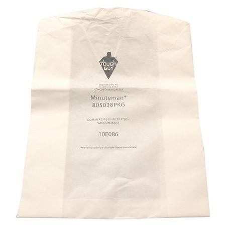 Vacuum Bag, 2-ply, Paper Bag, 12 PK MPN:10E086
