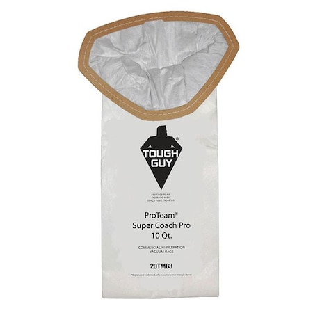 Vacuum Bag, 2-ply, Paper Bag, 10 PK MPN:20TM83