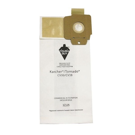 Vacuum Bag, 2-ply, Paper Bag, 10 PK MPN:3ZJJ5
