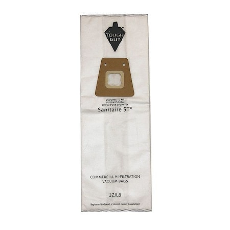 Vacuum Bag, 4-Ply, Synthetic HEPA Filter Bag, 5 PK MPN:3ZJL8