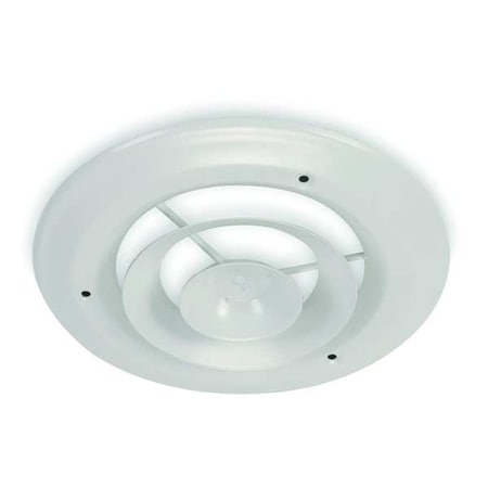 6 in Round Step-Down Diffuser, White MPN:4JRK8