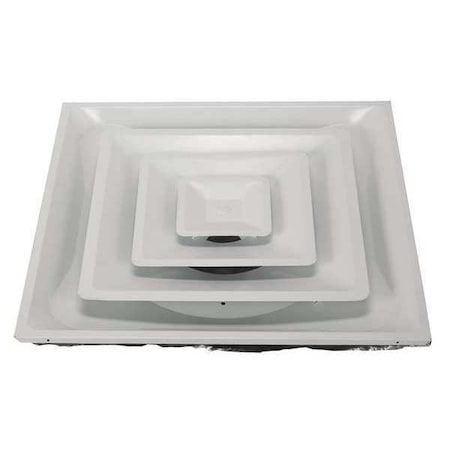 6 to 12 in Square 3 Cone Diffuser, White MPN:4JRL3