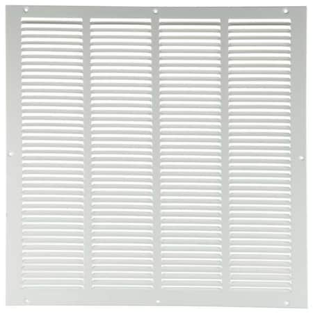 Ceiling/Wall Return Air Grille, 20 in W x 20 in H Opening, 1086cfm, White, Steel, One-Way, Surface MPN:4JRT2