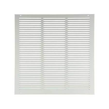 Ceiling/Wall Return Air Grille, 16 in W x 16 in H Opening, 702cfm, White, Steel, 1 Way, Surface Mount MPN:4MJN9