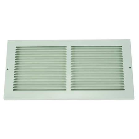 Ceiling/Wall Return Air Grille, 10 in W x 6 in H Opening, 174cfm, White, Steel, 1 Way, Surface Mount MPN:4MJP5