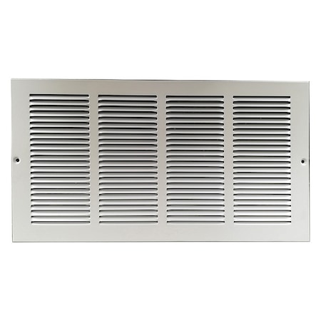 Ceiling/Wall Return Air Grille, 24 in W x 6 in H Opening, 412cfm, White, Steel, 1 Way, Surface Mount MPN:4MJR6