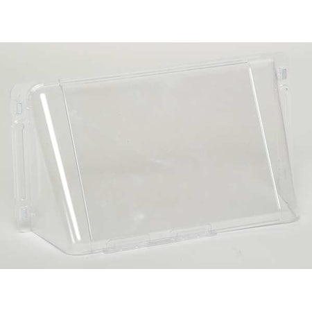 Wall Register Air Deflector, Clear, 16 in L x 6 in W x 3-1/8 in H, 2 mm Thick, Magnetic Connection MPN:6TUC4