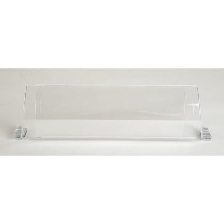 Baseboard Register Air Deflector, Clear, 24 in L x 3 in W x 2-3/4 in H, 2 mm D, Magnetic Connection MPN:6TUC5