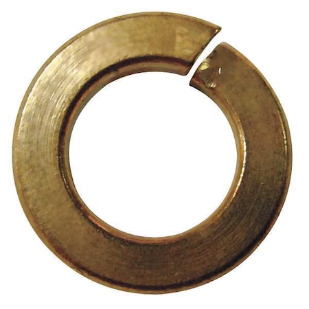 Split Lock Washer, For Screw Size #4 Silicon Bronze, Plain Finish, 100 PK MPN:1NU87