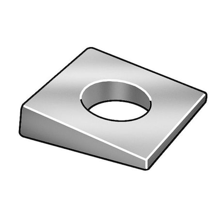 Beveled Washer, Fits Bolt Size 3/8 in, Malleable Iron Galvanized Finish, 600 PK MPN:378100-BR