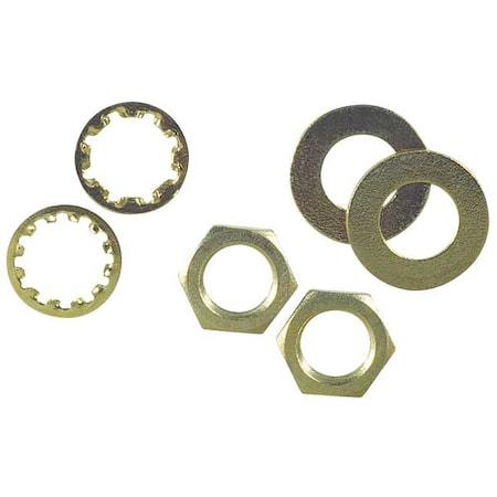 Assorted Nuts and Washers Hardware, 6 PCS MPN:4TGW7
