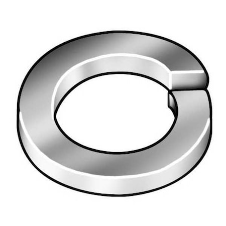 Split Lock Washer, For Screw Size 7/16 in Steel, Plain Finish, 6500 PK MPN:LWLIS043USA-6500BX