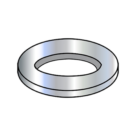 Flat Washer, Steel Zinc Plated Finish, 10000 PK MPN:M4WMD433