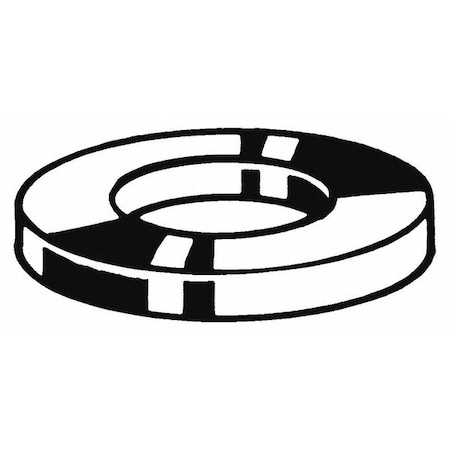 Flat Washer, For Screw Size M8, Stainless Steel Plain Finish, 100 PK MPN:M51532.080.0001