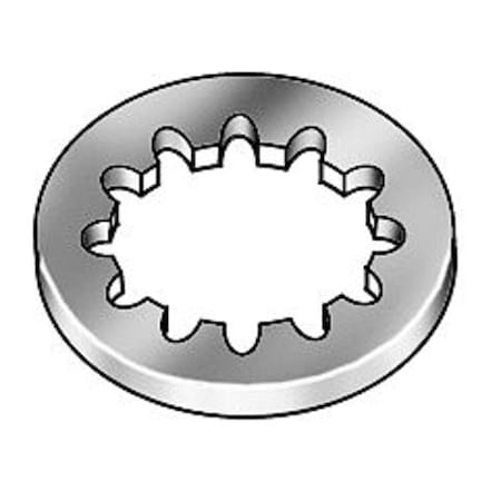 Internal Tooth Lock Washer, For Screw Size M2.6 18-8 Stainless Steel, Plain Finish, 100 PK MPN:SIW7X0260-100P1