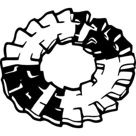Internal/External Tooth Lock Washer, For Screw Size 5/16 in Steel, Zinc Plated Finish, 100 PK MPN:U37590.031.0001
