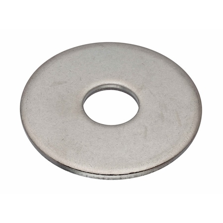Flat Washer, For Screw Size 1/2 in, Stainless Steel Plain Finish, 5 PK MPN:WASB12W316