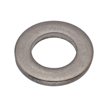 Flat Washer, For Screw Size 1/4 in, Stainless Steel Plain Finish, 10 PK MPN:WASB14N316