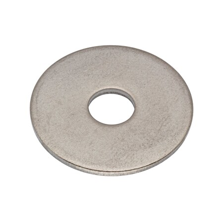 Flat Washer, For Screw Size 1/4 in, Stainless Steel Plain Finish, 10 PK MPN:WASB14W316