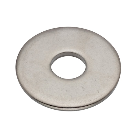 Flat Washer, For Screw Size 3/8 in, Stainless Steel Plain Finish, 10 PK MPN:WASB38W316