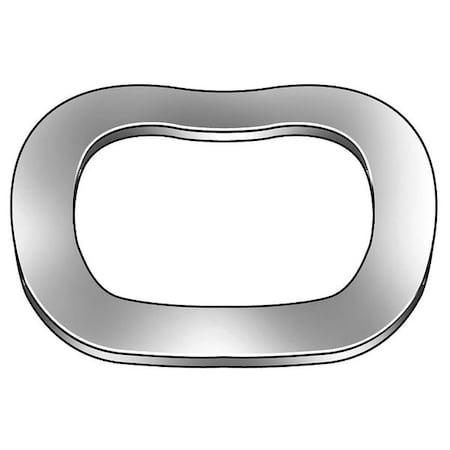 Wave Washer, Fits Bolt Size #5 18-8 Stainless Steel, Passivated Finish, 10 PK MPN:WAV111SS
