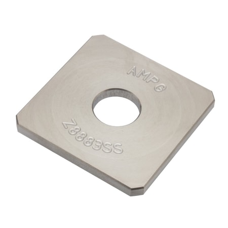 Square Washer, For Screw Size 7/8 in, 18-8 Stainless Steel Plain Finish MPN:Z8883SS