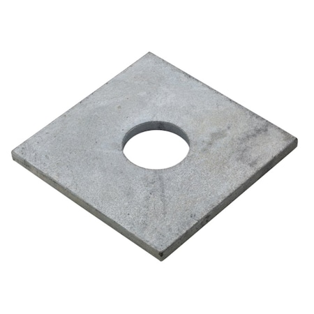 Square Washer, Fits Bolt Size 1 1/4 in, Steel Galvanized Finish MPN:Z8896G