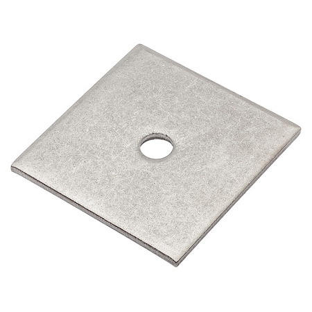 Square Washer, Fits Bolt Size 1/4 in, 18-8 Stainless Steel Plain Finish MPN:Z8926-188