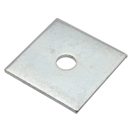 Square Washer, Fits Bolt Size 3/8 in, Low Carbon Steel Zinc Plated Finish MPN:Z8927-ZN