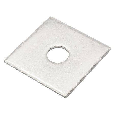 Square Washer, Fits Bolt Size 1/2 in, 18-8 Stainless Steel Plain Finish MPN:Z8928-188