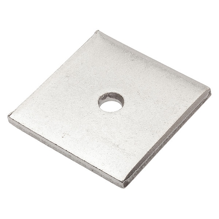 Square Washer, Fits Bolt Size 1/4 in, 18-8 Stainless Steel Plain Finish MPN:Z8935-188