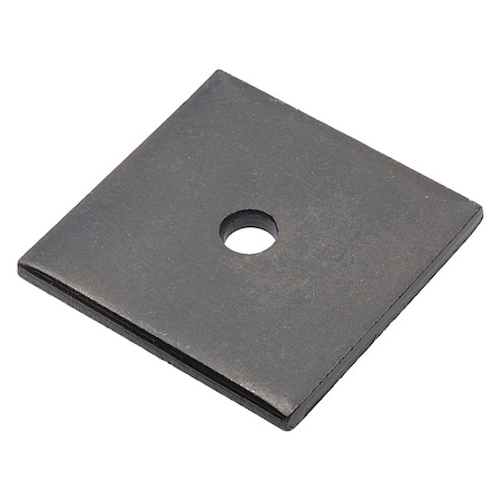 Square Washer, Fits Bolt Size 1/4 in, Low Carbon Steel Black Oxide Finish MPN:Z8935-BOX