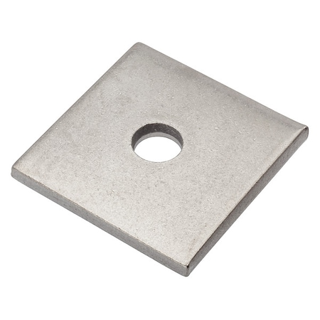 Square Washer, Fits Bolt Size 3/8 in, 18-8 Stainless Steel Plain Finish MPN:Z8936-188
