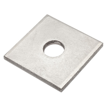 Square Washer, Fits Bolt Size 1/2 in, Stainless Steel Plain Finish MPN:Z8937-188