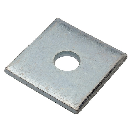 Square Washer, Fits Bolt Size 1/2 in, Low Carbon Steel Zinc Plated Finish MPN:Z8937-ZN
