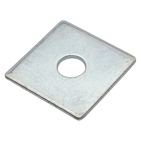 Square Washer, Fits Bolt Size 1/2 in, Low Carbon Steel Zinc Plated Finish MPN:Z8940-ZN