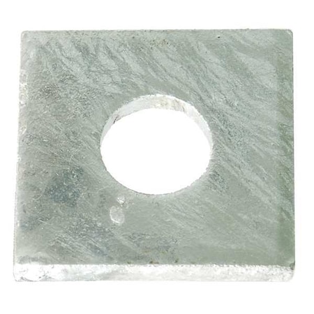 Square Washer, Fits Bolt Size 3/4 in, Low Carbon Steel Galvanized Finish MPN:Z8948G