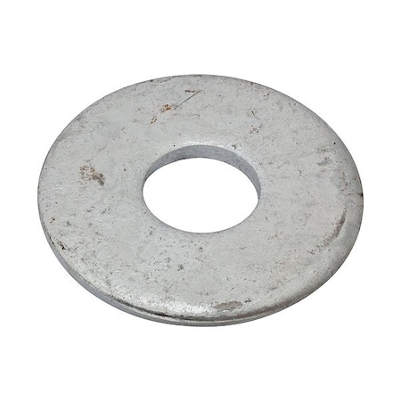 Flat Washer, For Screw Size 1 in, Steel Galvanized Finish MPN:Z9674GU
