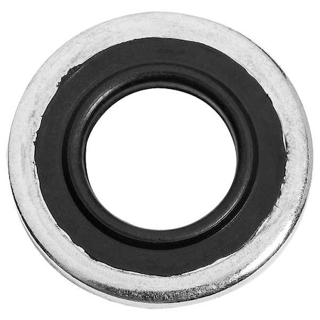 Sealing Washer, Fits Bolt Size 3/8 in Steel, Zinc Plated Finish, 10 PK MPN:ZMBSW-7
