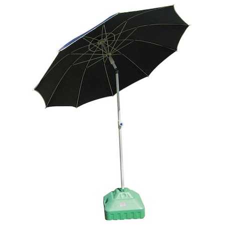 Welding Umbrella, 6.5 ft. W, 9 ft., Blue MPN:22RP02