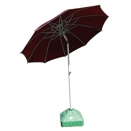 Welding Umbrella, 6.5 ft Dia, 9 ft H, Red MPN:22RP03